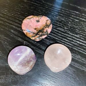 Worry pocket stone & sphere stands